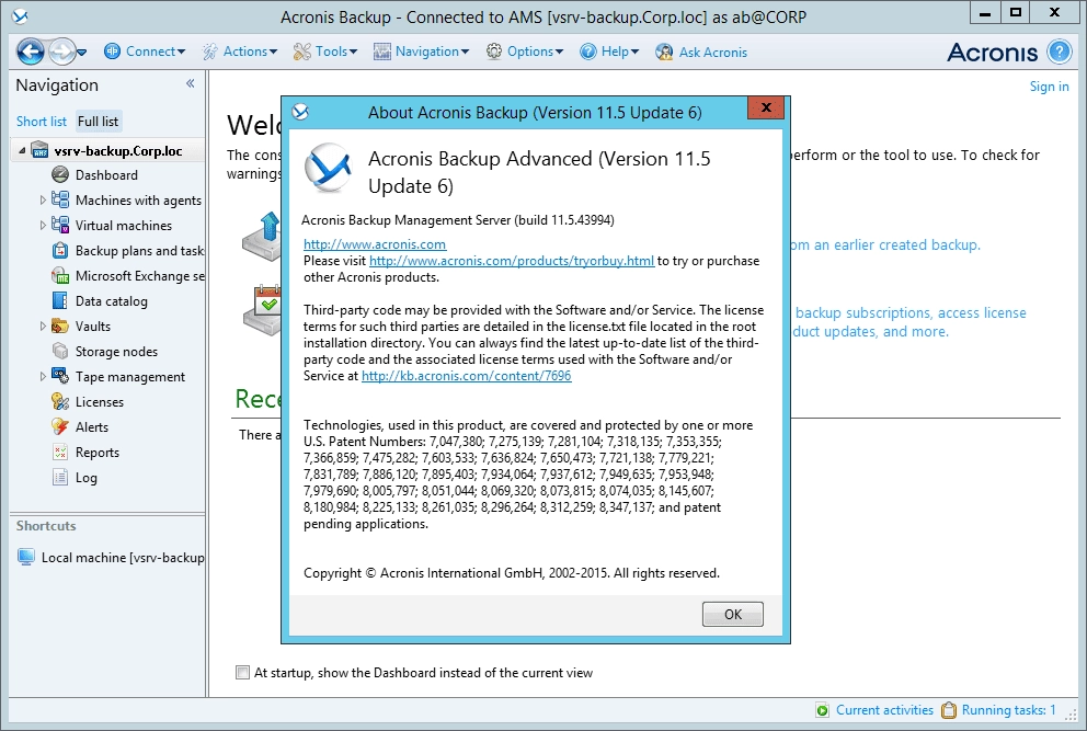 Aktivatsiya Acronis Backup Advanced Workstation Server 11.5 Build 43994.webp