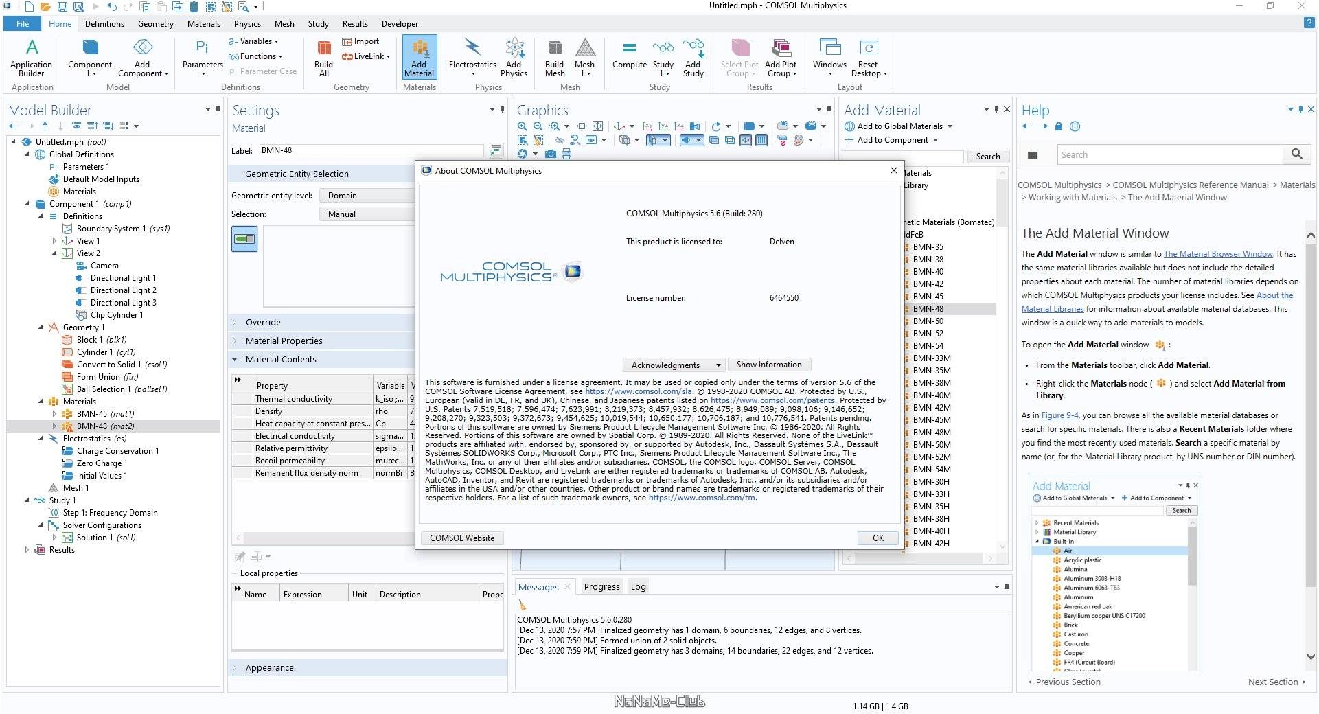 Aktivatsiya Comsol Multiphysics 5.6.0.280.webp
