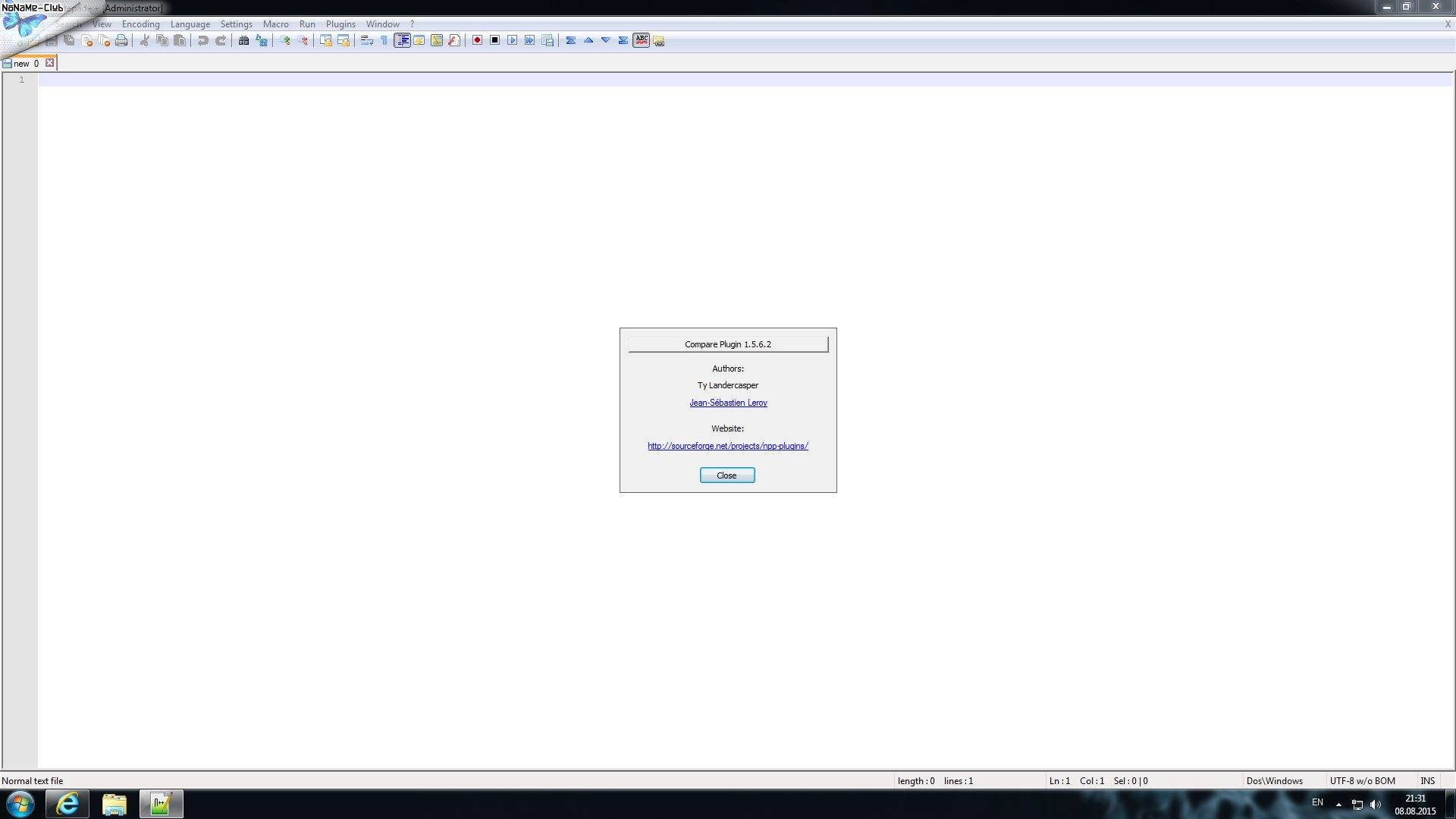 Aktivatsiya Compare Plugin For Notepad 1.5.6.2.webp