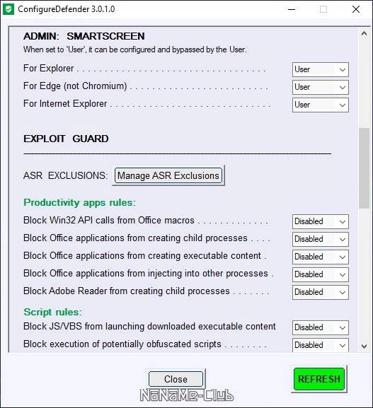 Aktivatsiya Configuredefender 3.1.1.1 Portable.webp