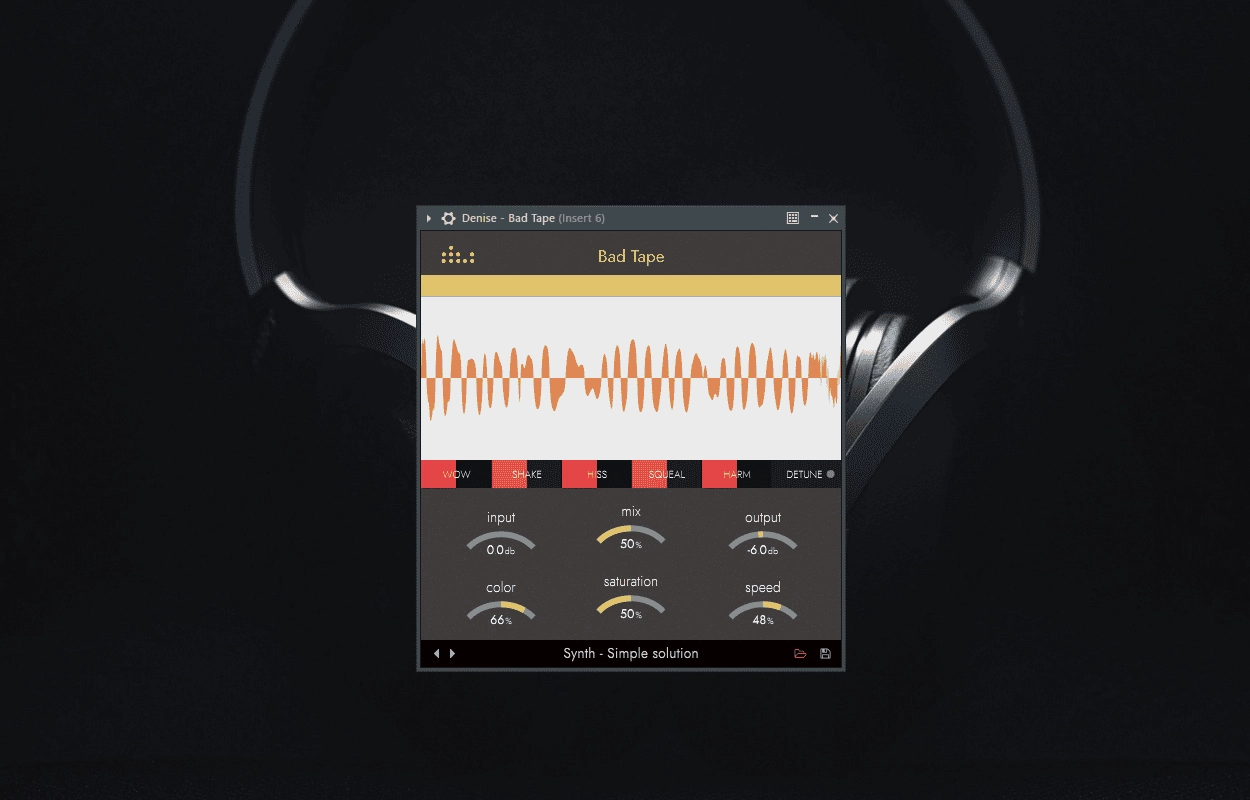 Aktivatsiya Denise Audio Bad Tape 1.0.1 Vst Vst3 Aax Retail.webp