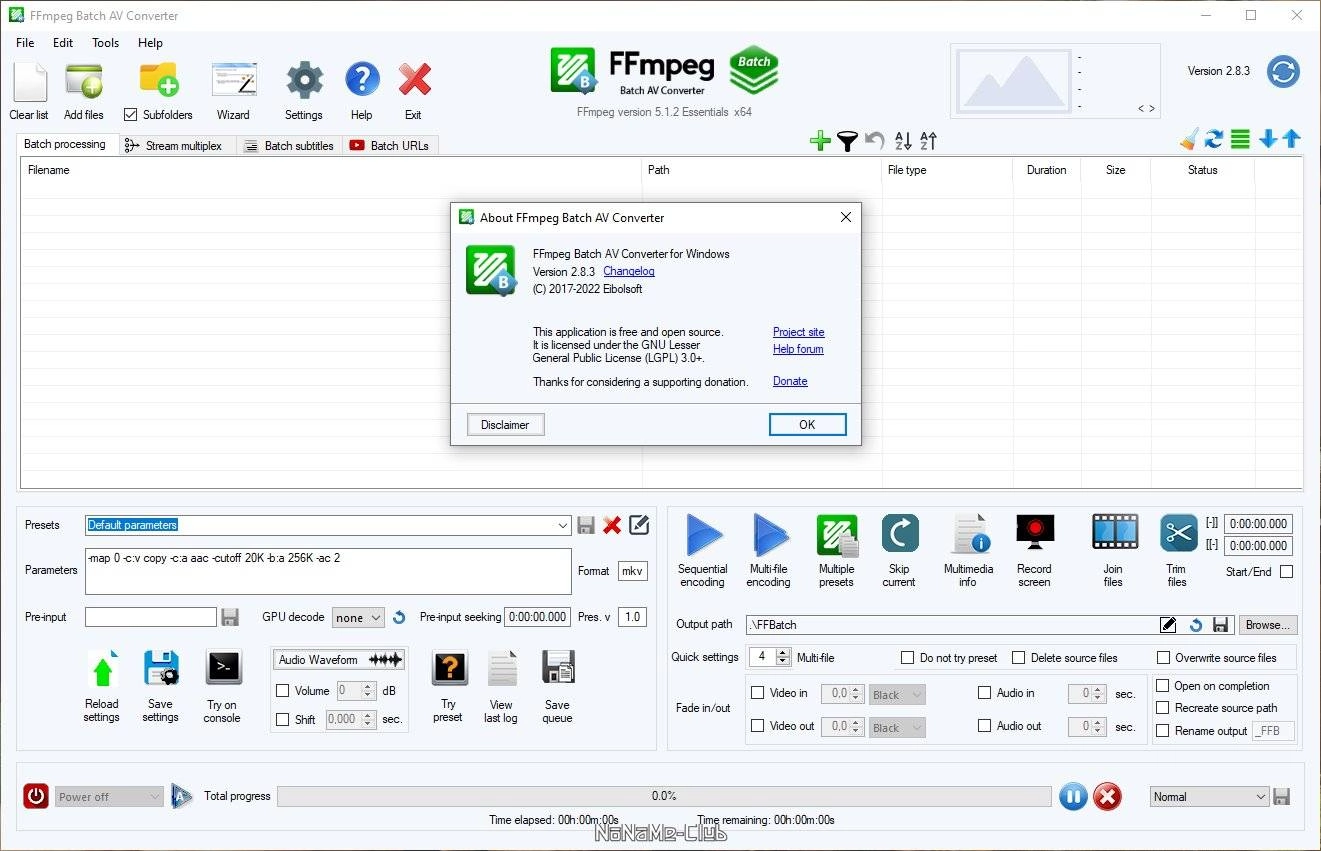 Aktivatsiya Ffmpeg Batch Av Converter 3.0.4 Portable.webp