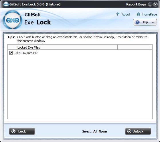 Aktivatsiya Gilisoft Exe Lock 5.0.0.webp