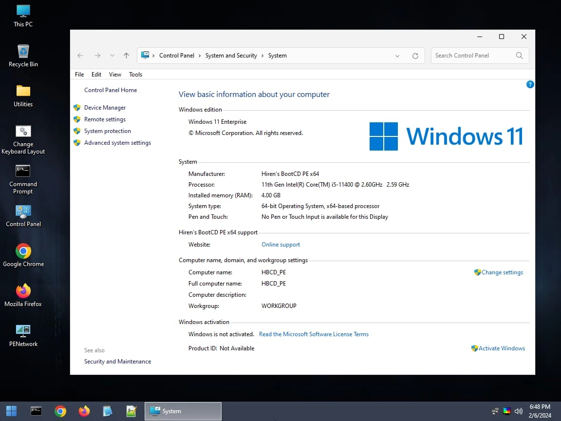 Описание программы Hiren’s BootCD PE x64 v1.0.8