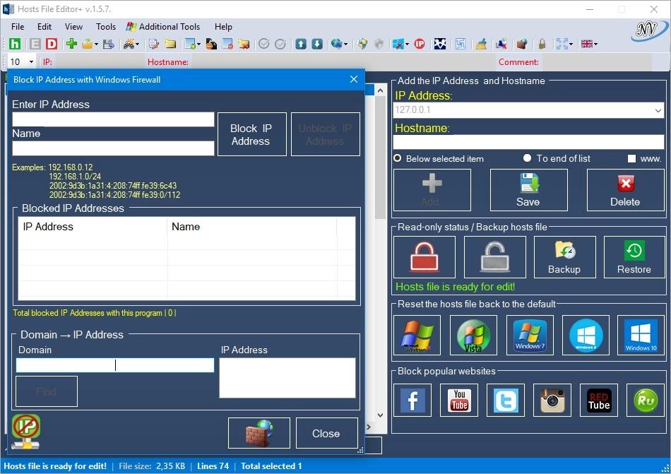 Aktivatsiya Hosts File Editor 1.5.16 Portable.webp