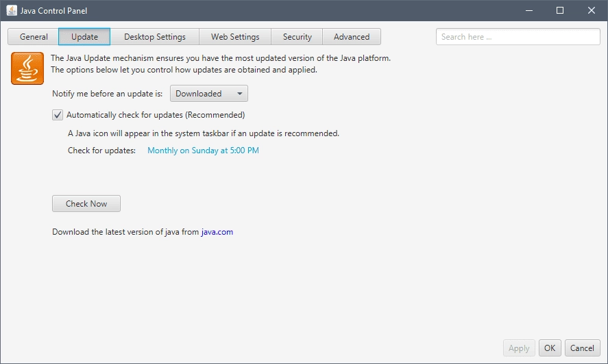 Aktivatsiya Java Se Runtime Environment 10.0.2.webp