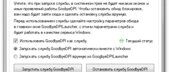 Aktivatsiya Launcher For Goodbyedpi V.2.0.webp