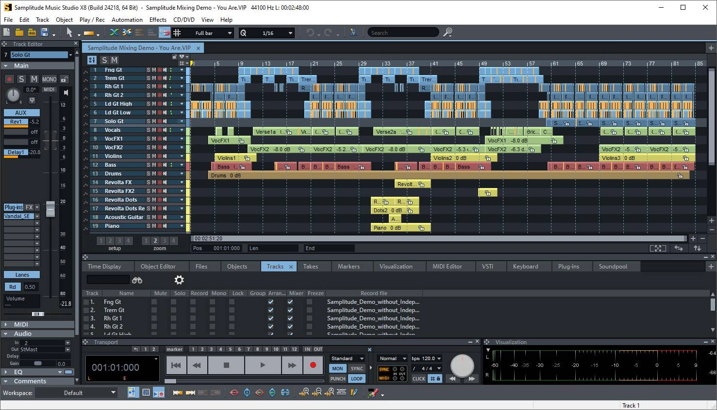 Aktivatsiya Magix Samplitude Music Studio X8 19.2.0.24218.webp