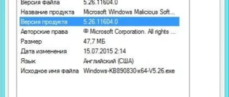 Aktivatsiya Microsoft Malicious Software Removal Tool 5.26.webp