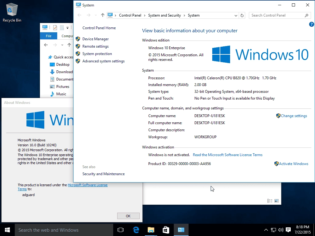 Aktivatsiya Microsoft Windows 10 Enterprise 10.0.10240 Rtm.webp