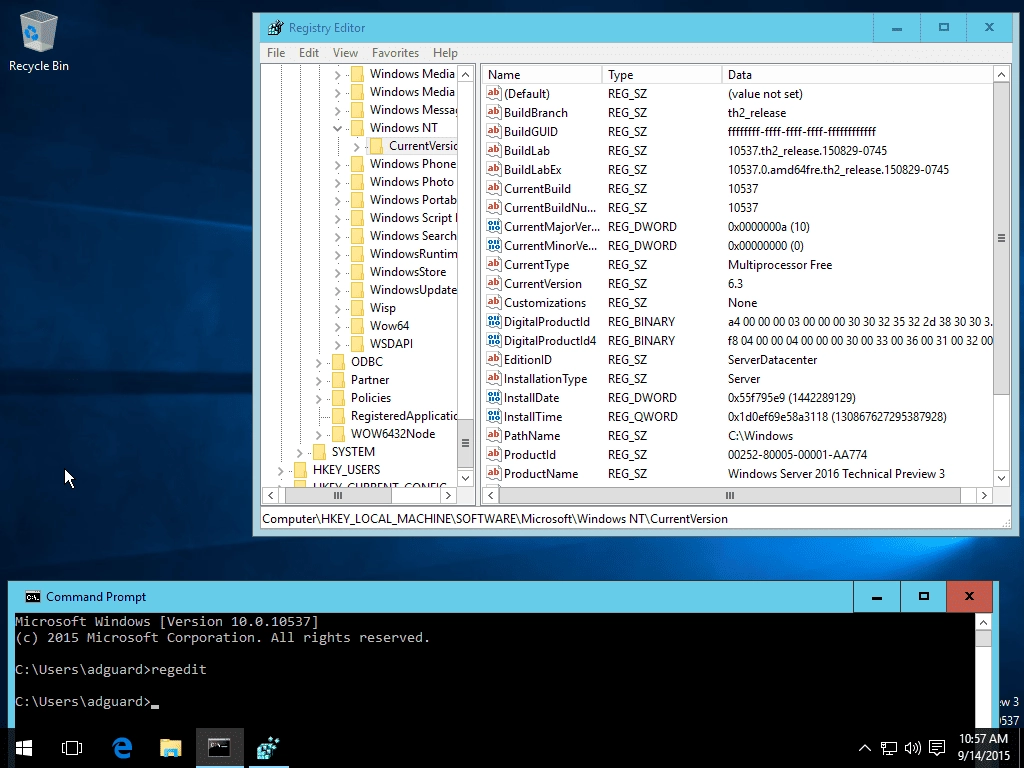 Aktivatsiya Microsoft Windows Server Technical Preview 3.webp