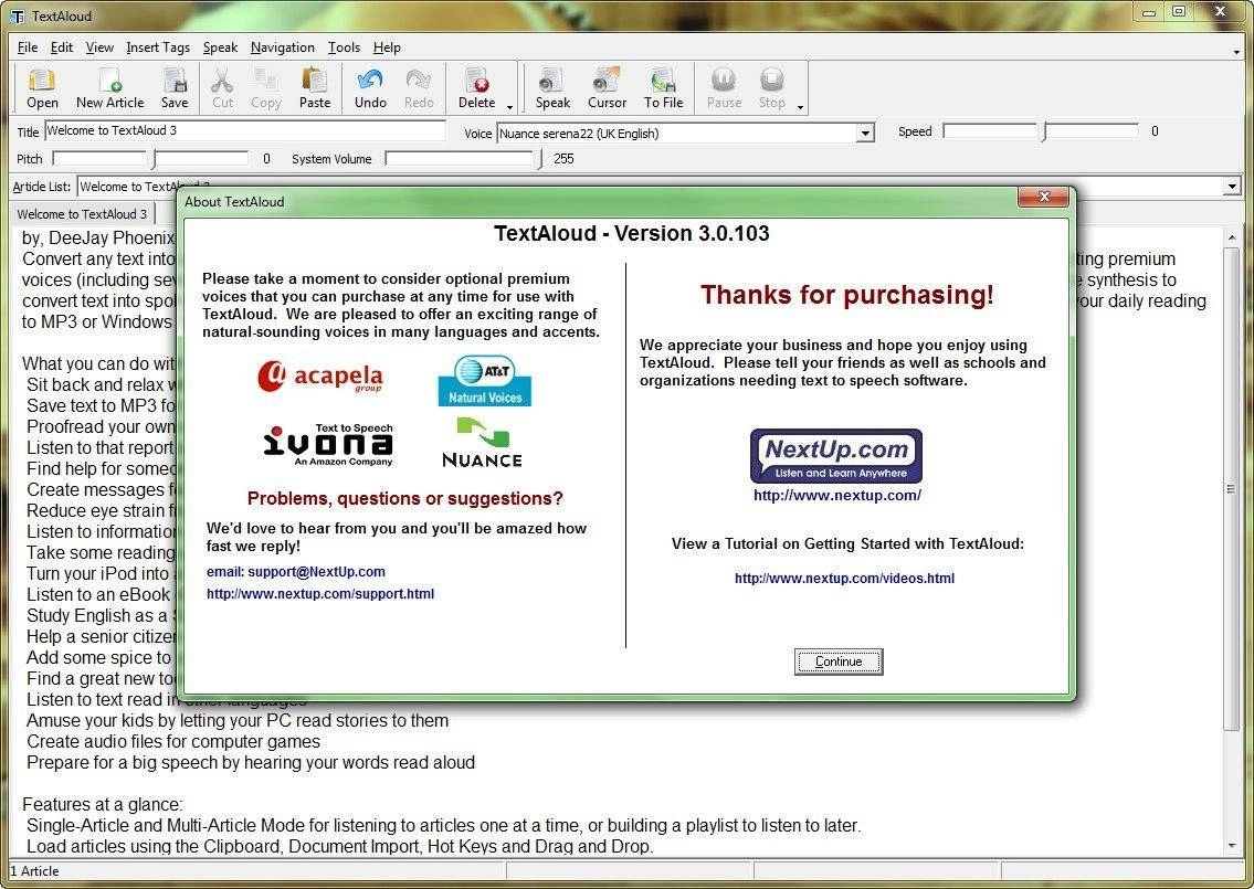 Aktivatsiya Nextup Textaloud 3.0.103 European Voice Engines.webp
