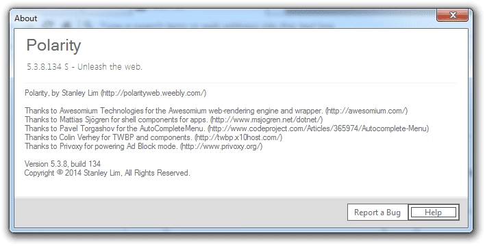 Aktivatsiya Polarity 5.3.8 Build 134.webp