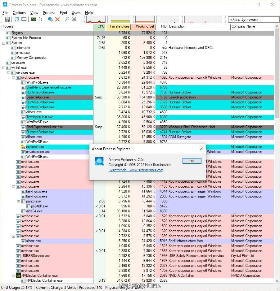 Aktivatsiya Process Explorer 17.06 Portable.webp