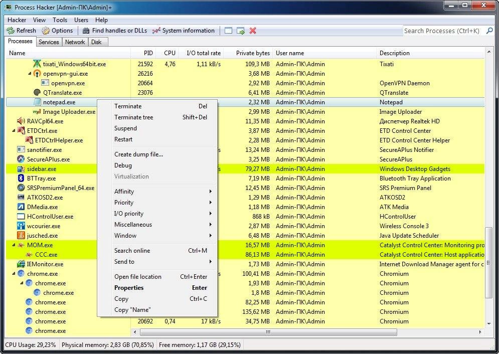 Aktivatsiya Process Hacker 3.0.4399 Nightly Portable.webp