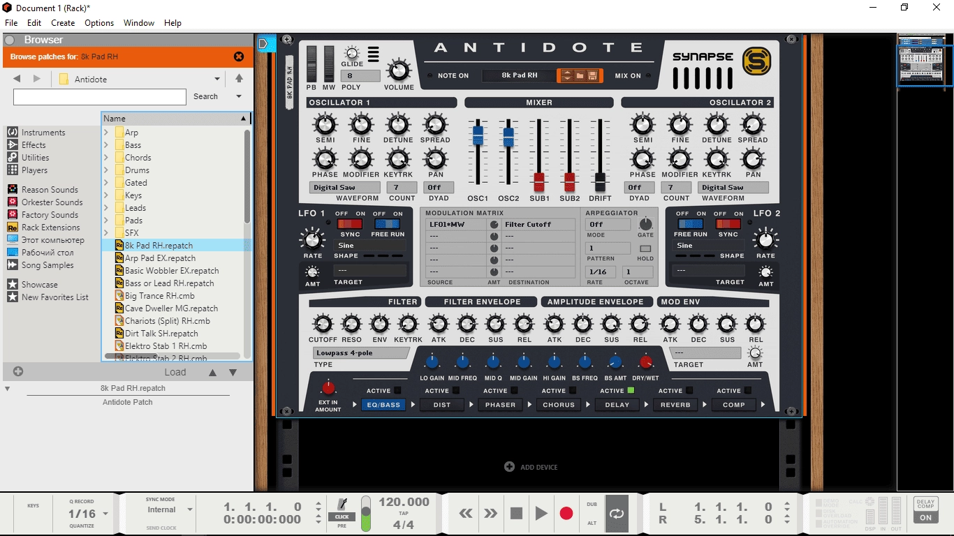 Aktivatsiya Reason Re Synapse Audio Synths 09.2021.webp