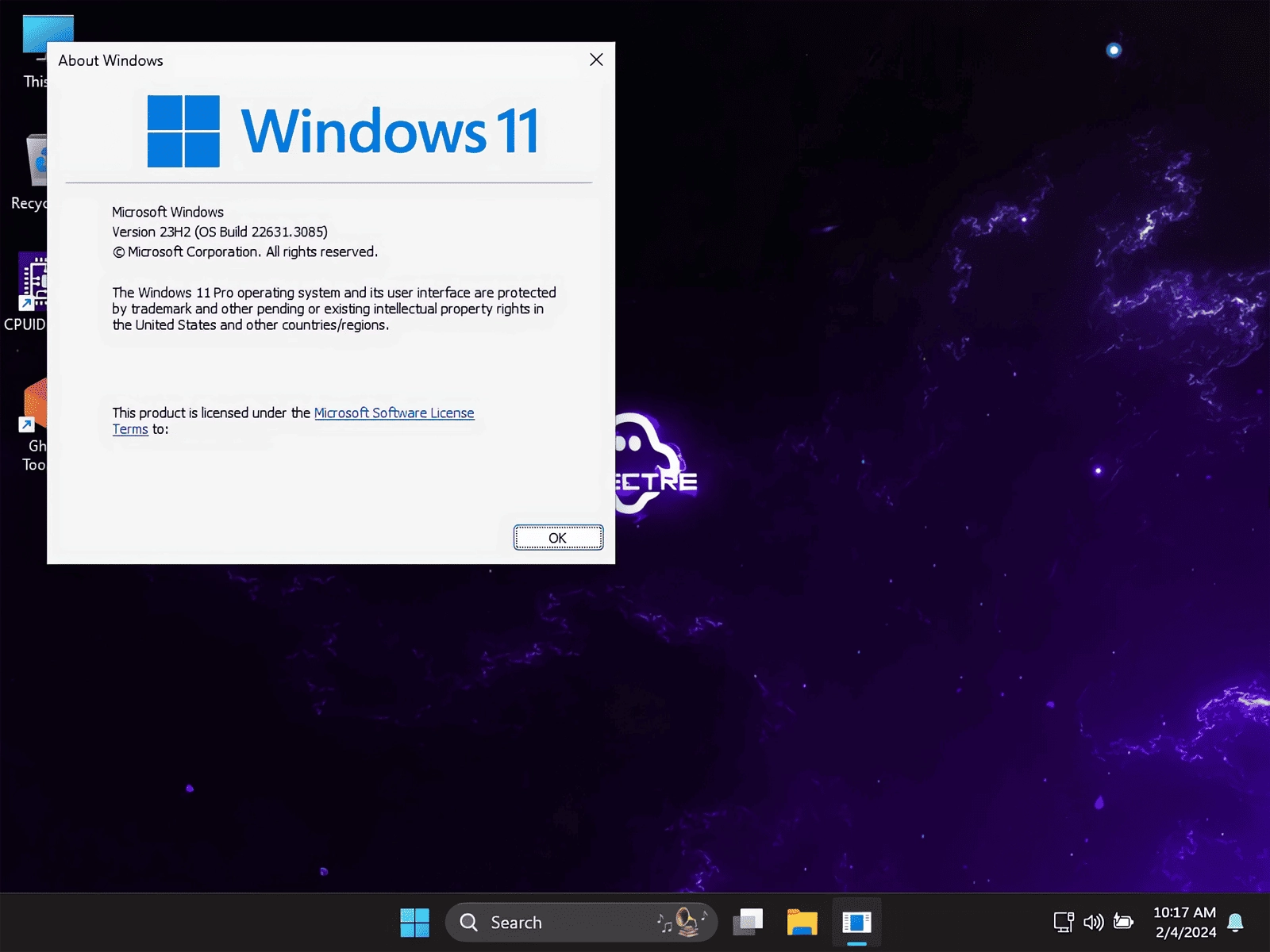 Aktivatsiya Windows 11 Pro 23h2 22631.3593 Update 9 By Ghost Spectre X64.webp