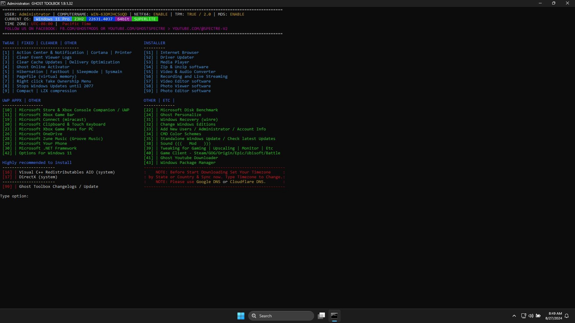 Aktivatsiya Windows 11 Pro 23h2 22631.5189 Update 18 By Ghost Spectre.webp