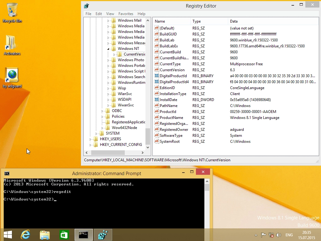 Aktivatsiya Windows 8.1 With Update Aio 60in2 Adguard V15.07.15.webp