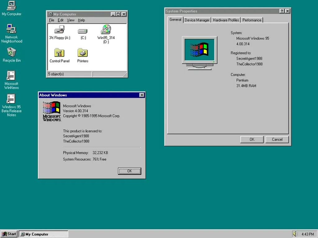 Aktivatsiya Windows 95 Beta Collection 4.00.56 4.00.501.webp