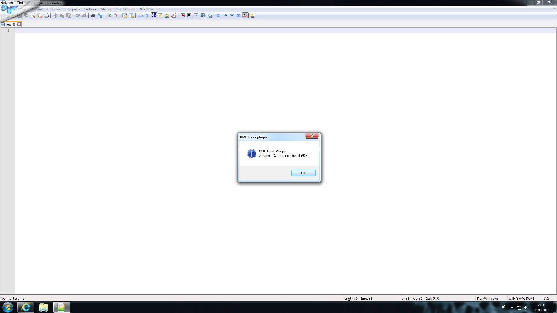 Aktivatsiya Xml Tools Plugin For Notepad 2.3.2 Beta.webp