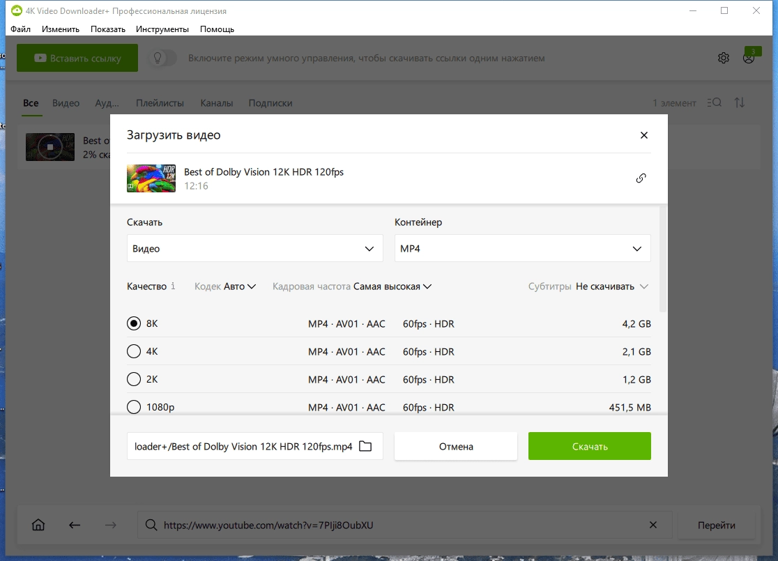 Активация 4K Video Downloader+ 1.10.4.0167 RePack by Dodakaedr