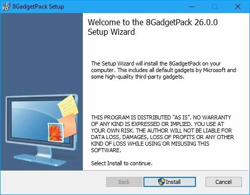 Активация 8GadgetPack 38.0