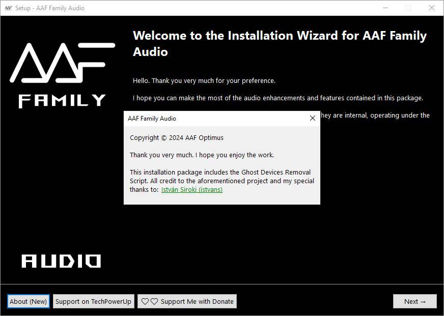 Активация AAF Family DCH Audio Realtek 10.11.9815.1 Mod by AlanFinotty