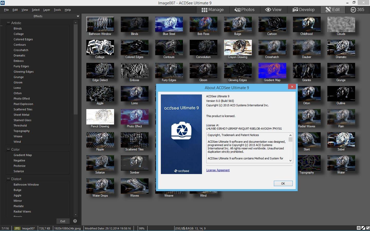 Активация ACDSee Ultimate 9.0 Build 565