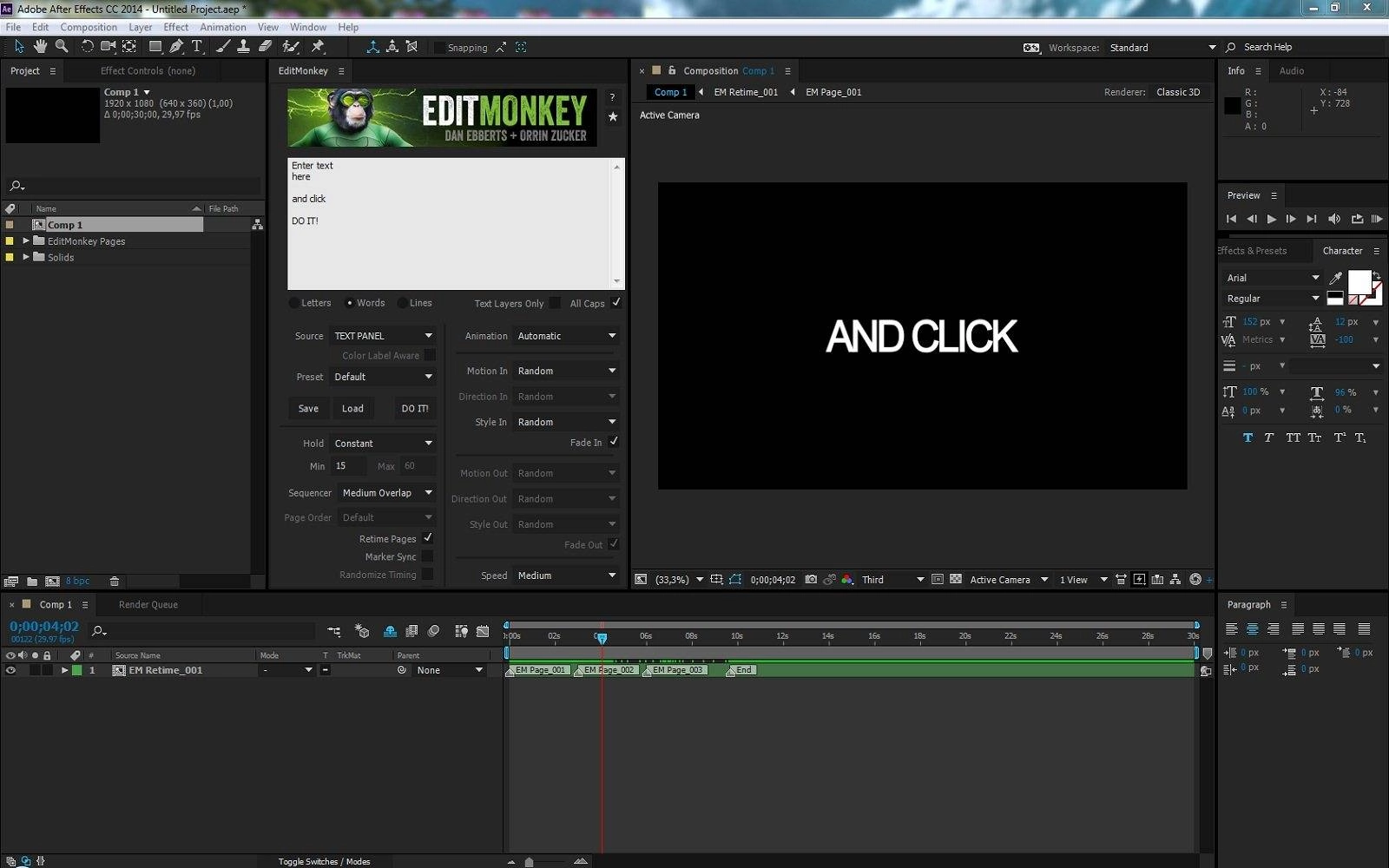 Активация AEscripts - EditMonkeyv1.00
