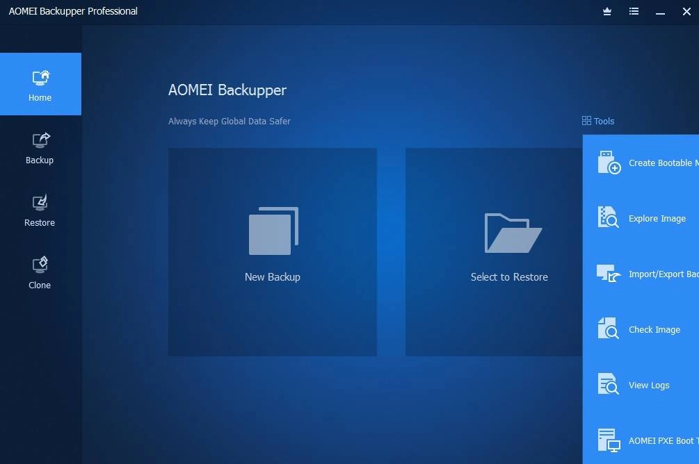 Активация AOMEI Backupper Pro 7.3.5