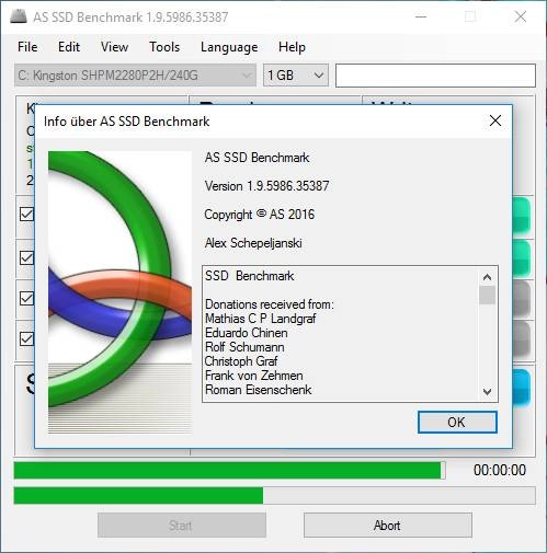 Активация AS SSD Benchmark 2.0.6821.41776 Portable