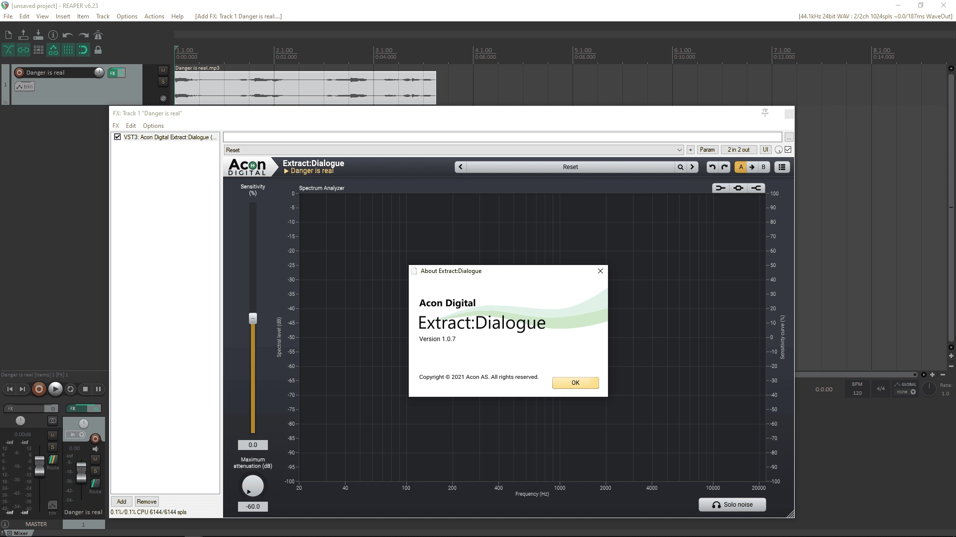 Активация Acon Digital - Extract:Dialogue 1.0.7 VST, VST3