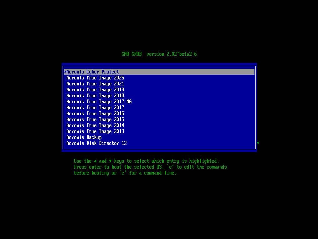 Активация Acronis Boot Disk 05.10.24 Grub4Dos+EFI:GRUB2x64