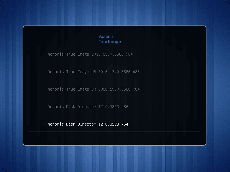Активация Acronis-Patrick BootDVD 2015-2016 Grub2 Edition v.507 build 96 x86 x64