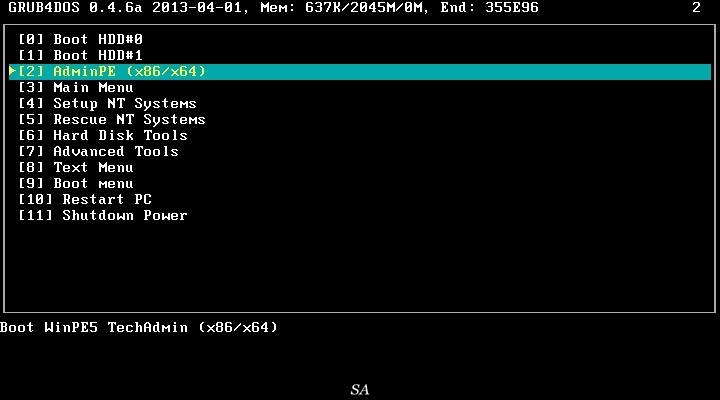 Активация AdminPE 2.8