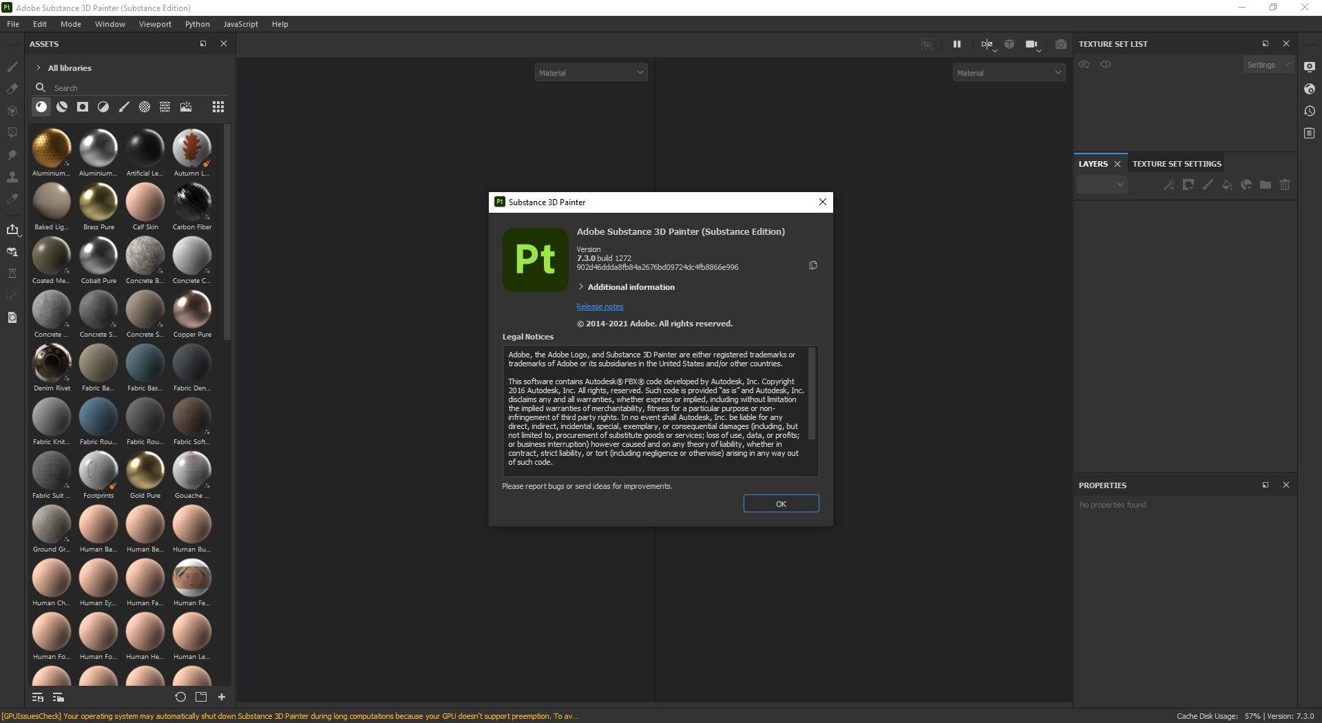 Активация Adobe Substance 3D Painter 9.0.0 build 2585