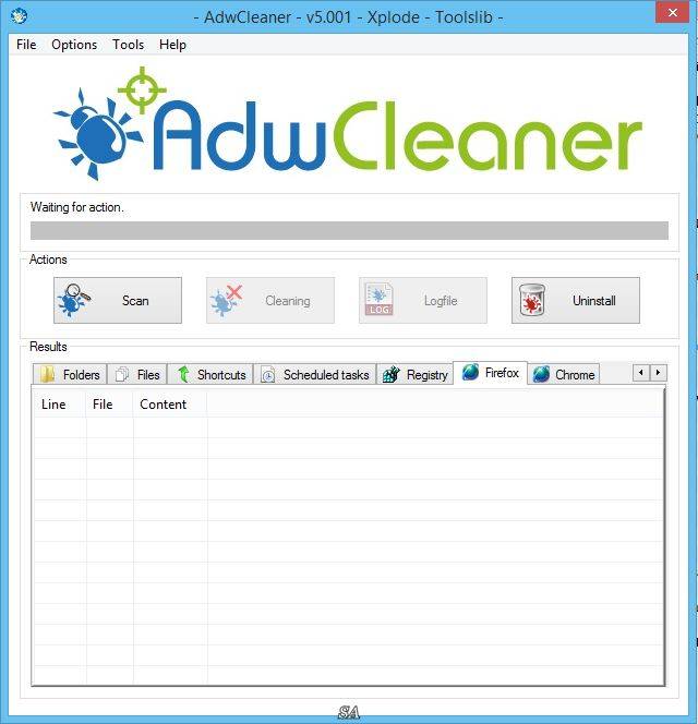 Активация AdwCleaner 5.001 Portable