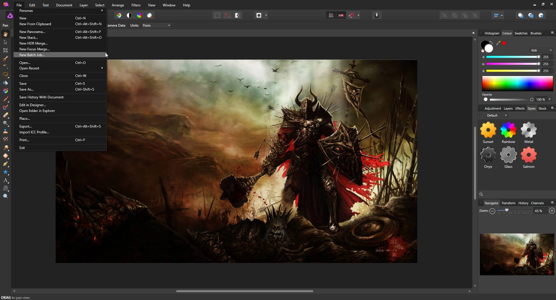 Активация Affinity Photo 1.5.0.35
