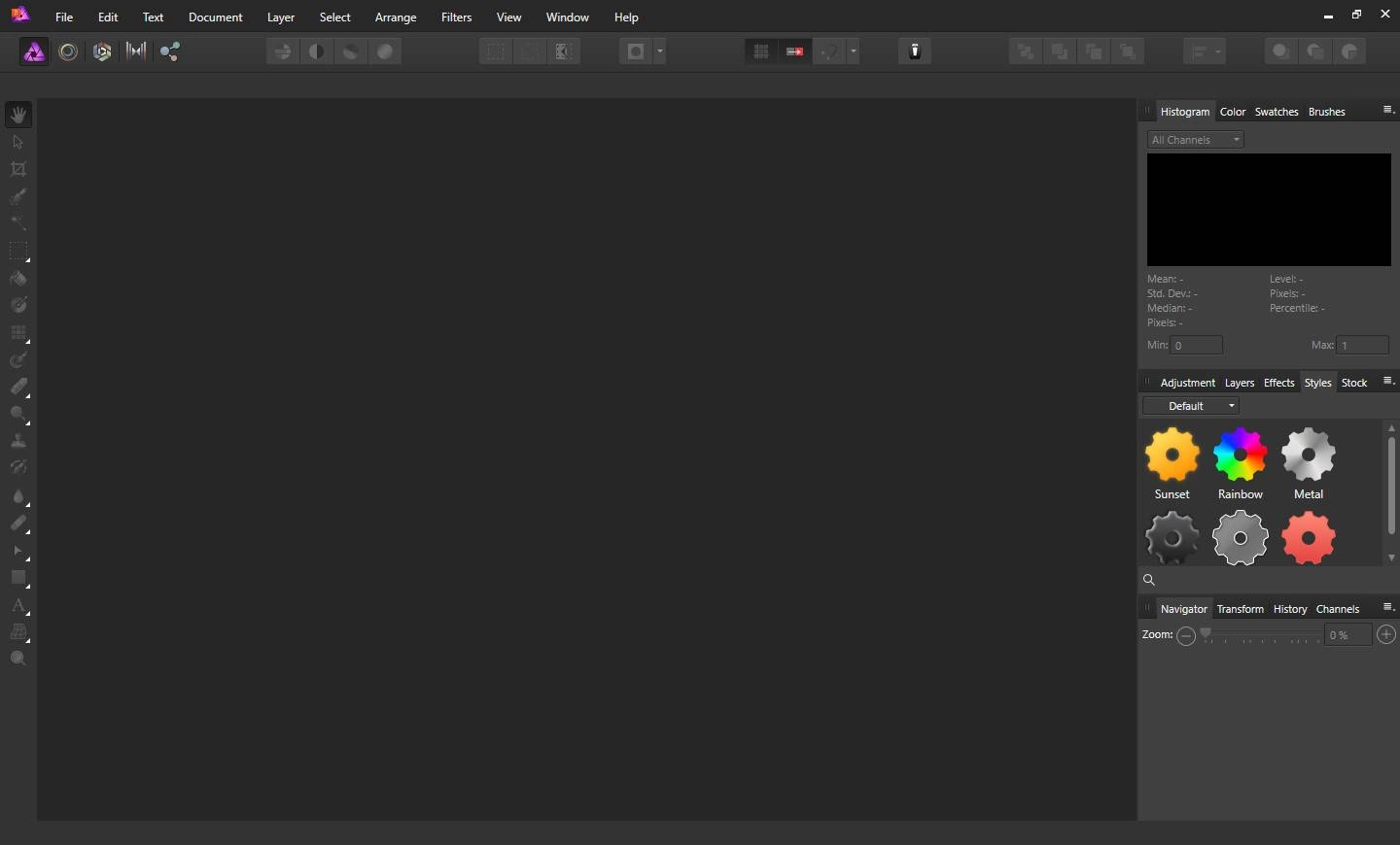 Активация Affinity Photo 1.5.0.37