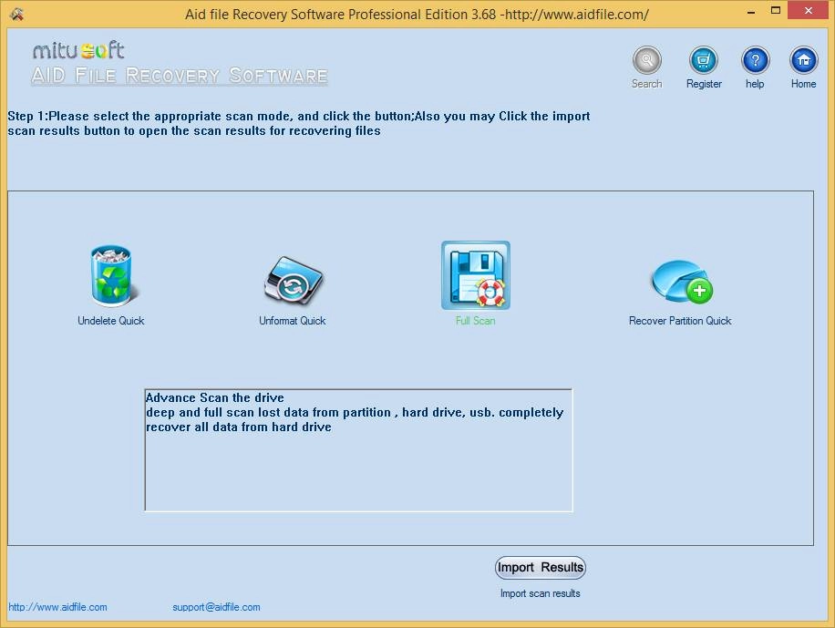 Активация Aidfile Recovery Software Professional 3.68