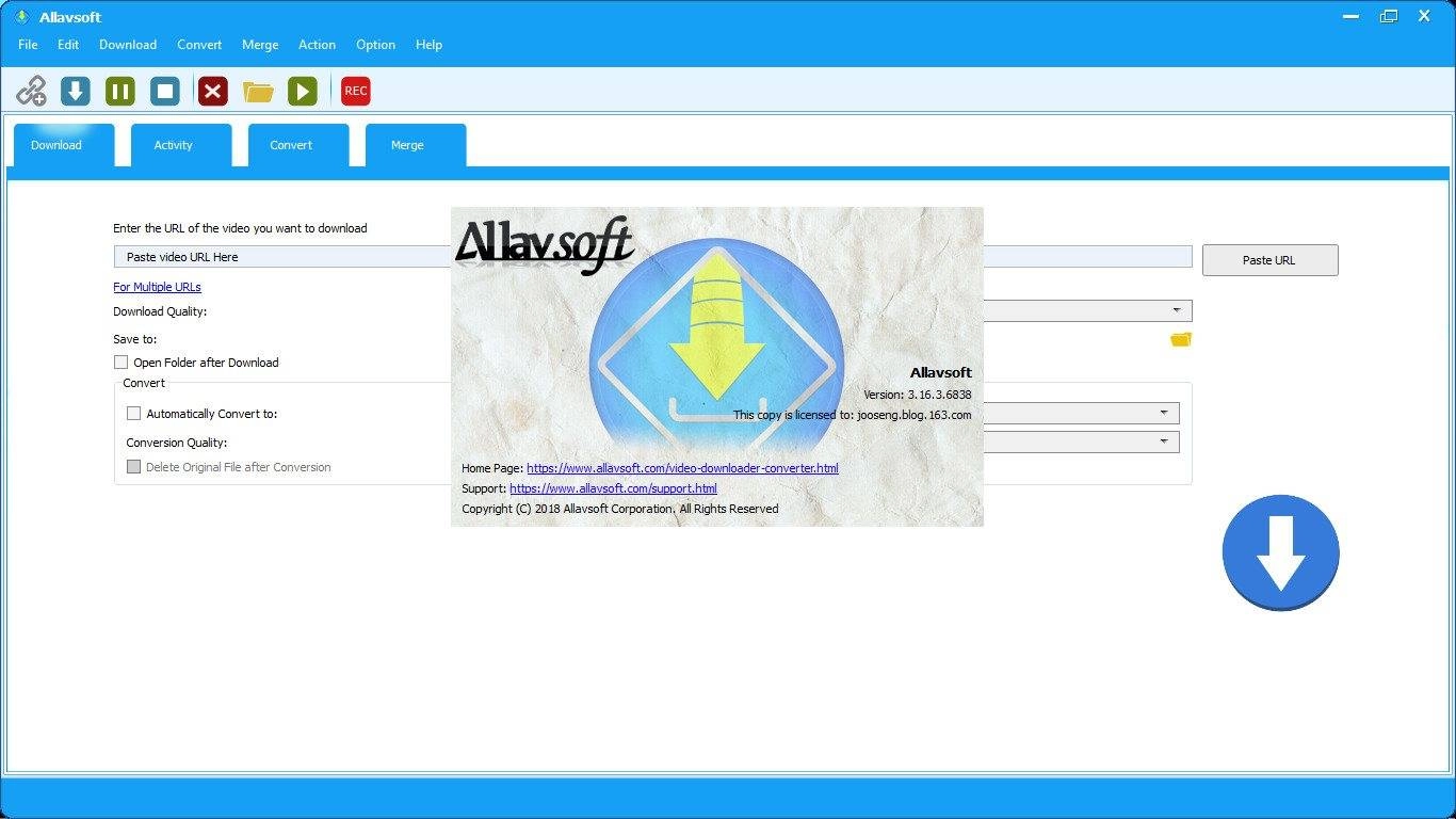 Активация Allavsoft Video Downloader Converter 3.16.3.6838 Portable by PortableAppC
