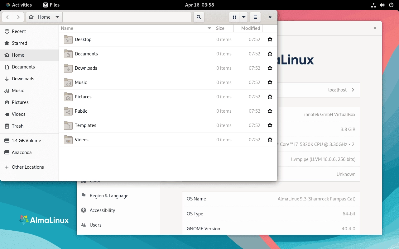 Активация AlmaLinux 9.4 8xDVD