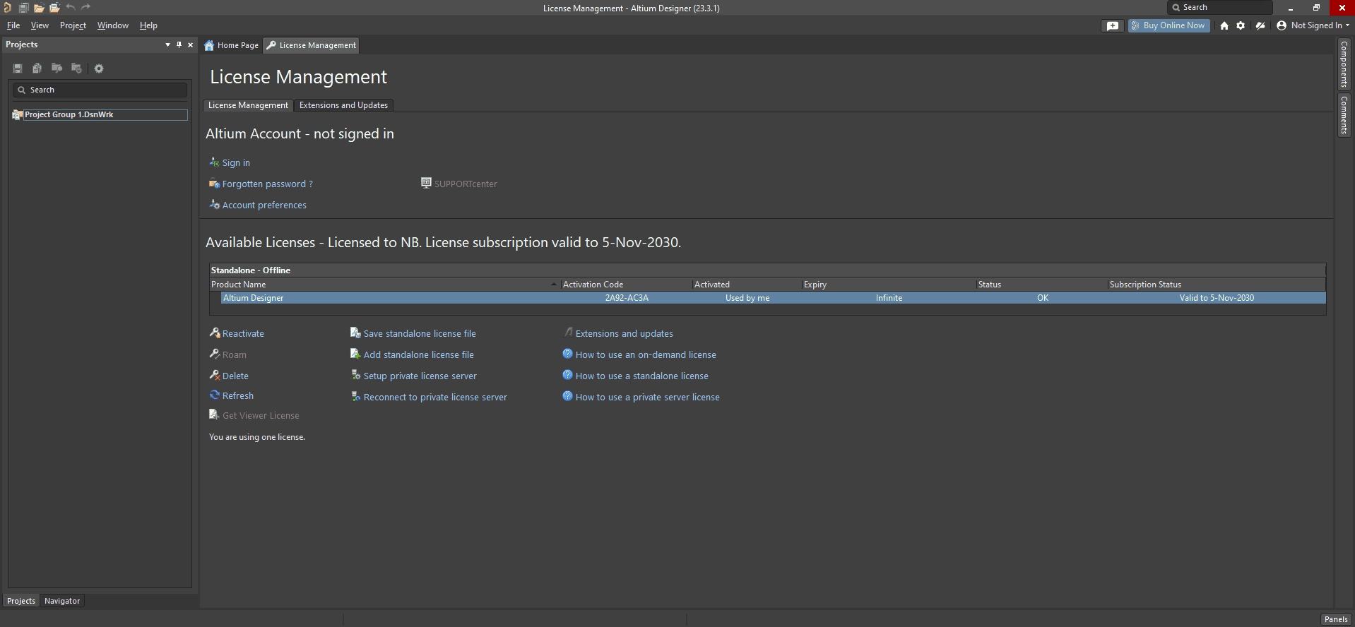 Активация Altium Designer 23.3.1 Build 30