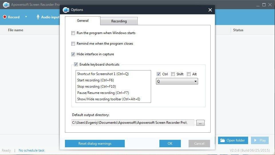 Активация Apowersoft Screen Recorder Pro 2.0.6