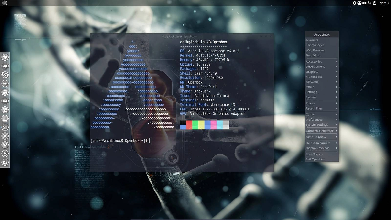 Активация ArcoLinux 6.9.2 1xDVD