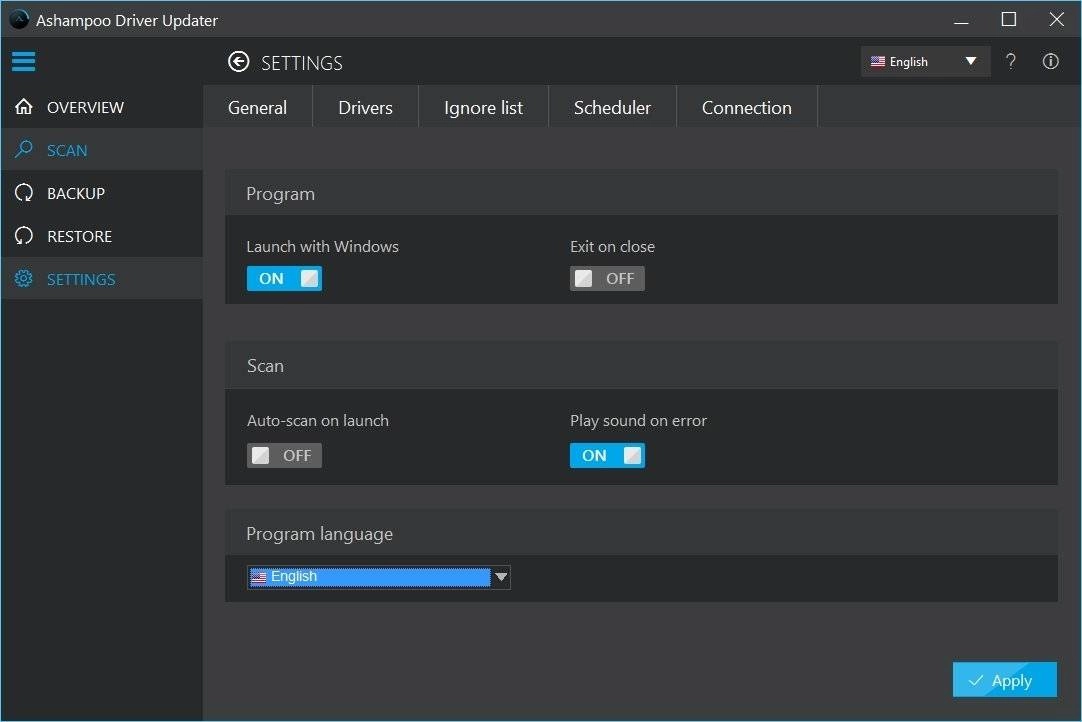 Активация Ashampoo Driver Updater 1.0.0.19087 Final