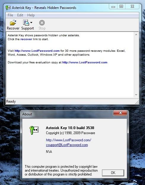 Активация Asterisk Key 10.0 Build 3538