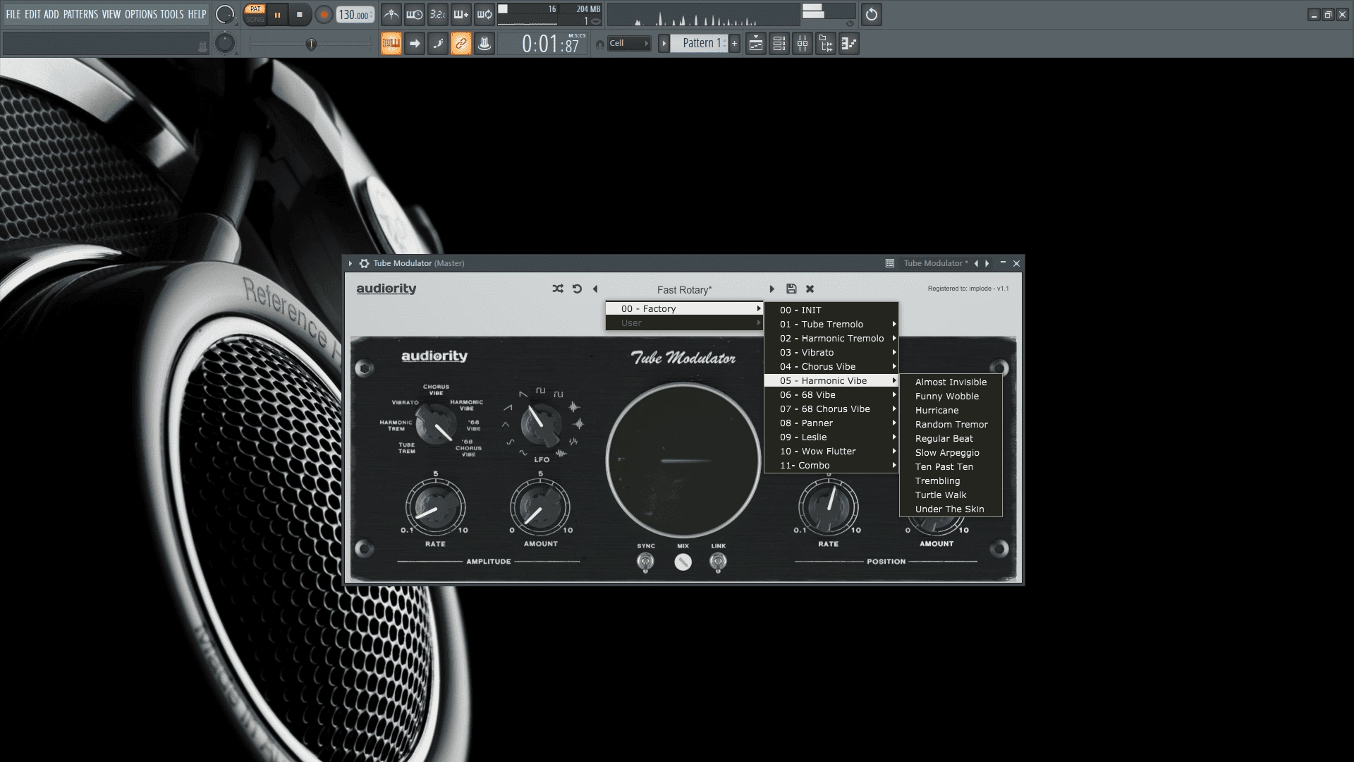 Активация Audiority - Tube Modulator 1.1.0 VST, AAX