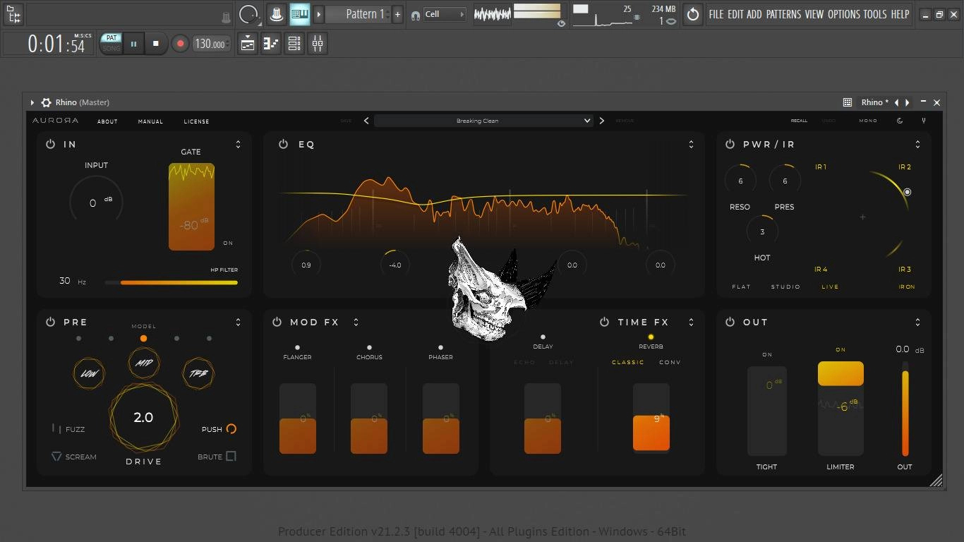 Активация Aurora DSP - Rhino 1.6.0 STANDALONE, VSTi 3, AAX RePack by TCD